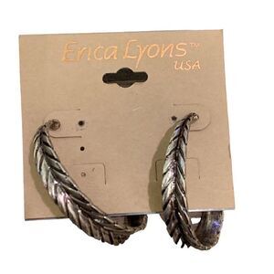 Erica Lyons hoop earrings. NWT